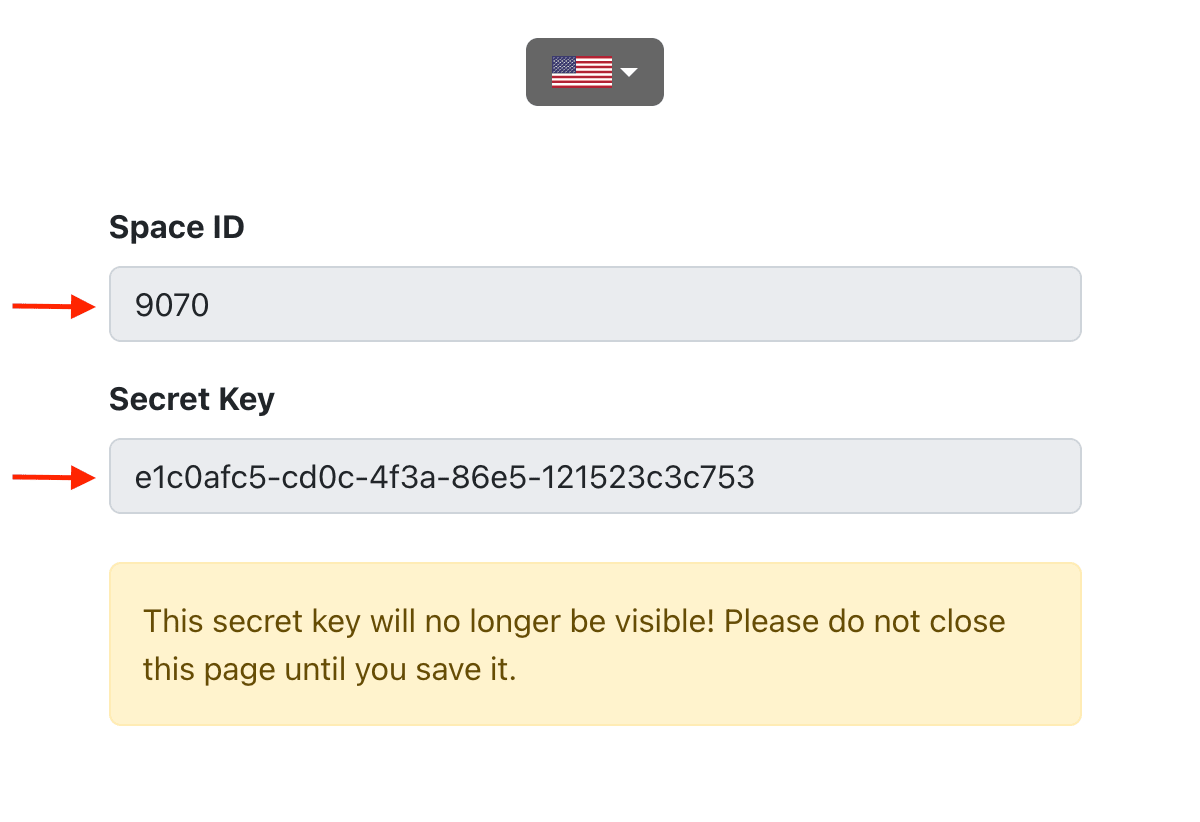 Abrufen des geheimen Schlüssels